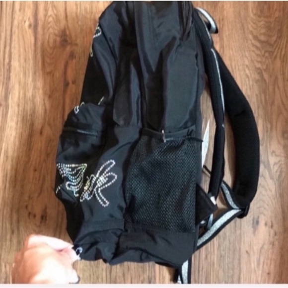 VS PINK Campus Backpack - Black Rhinestone - Picture 7 of 8